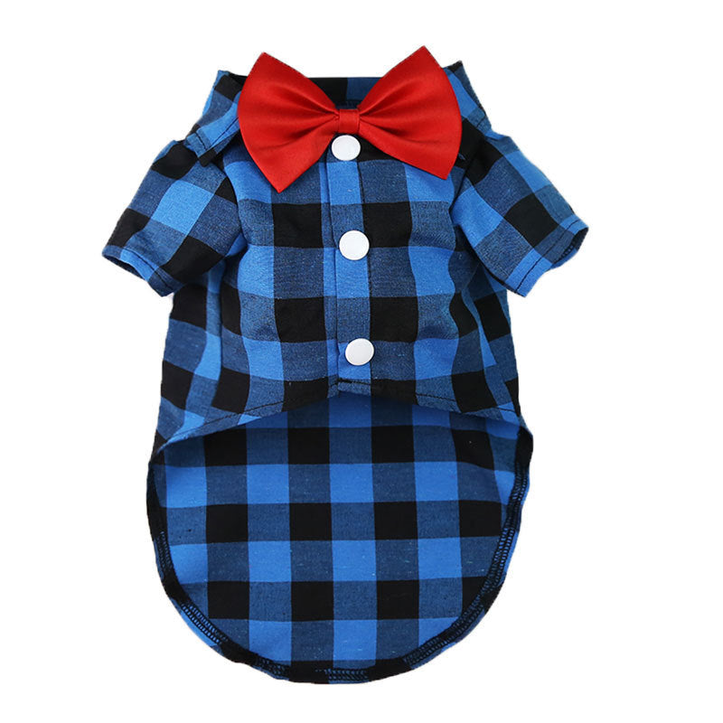 Pet shirt with collar, polyester, two legs