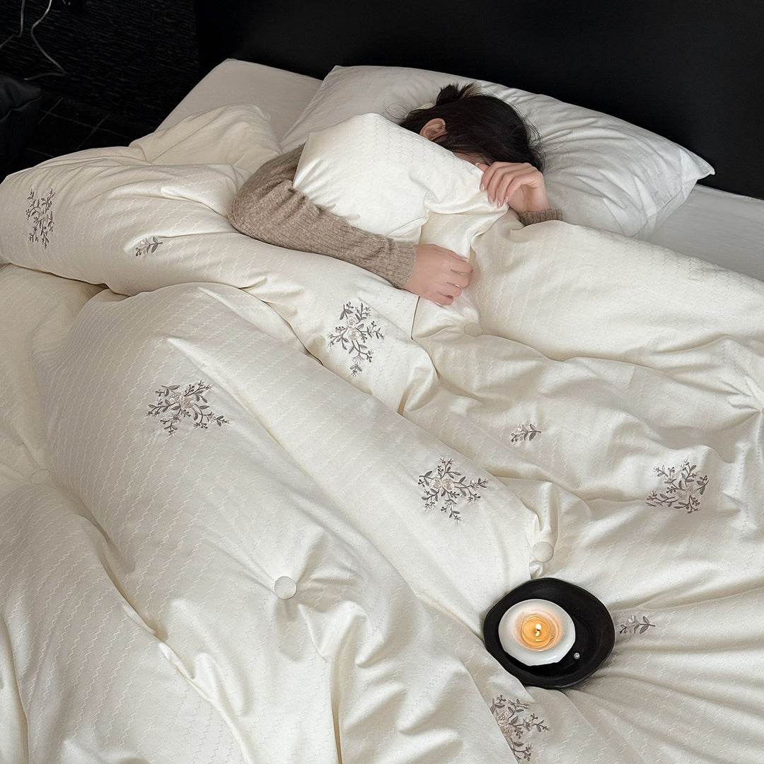 Duvet with soy fiber, cotton, four seasons