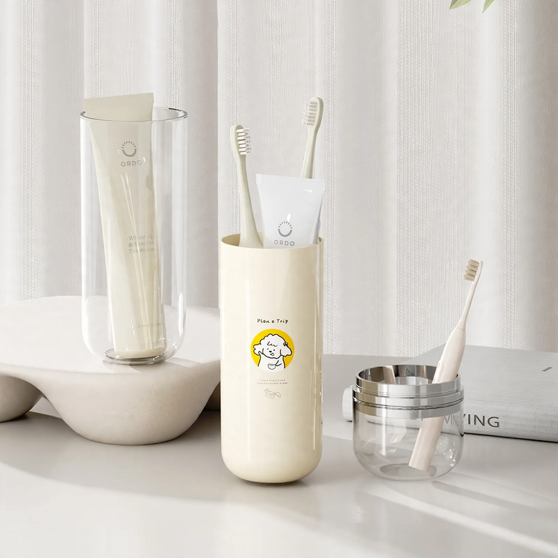 Travel Toothbrush Cup Set, 2–4 Cups
