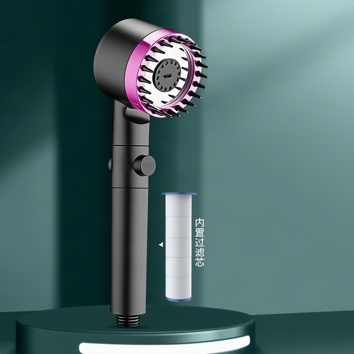 Multifunctional shower head with LED and massage function