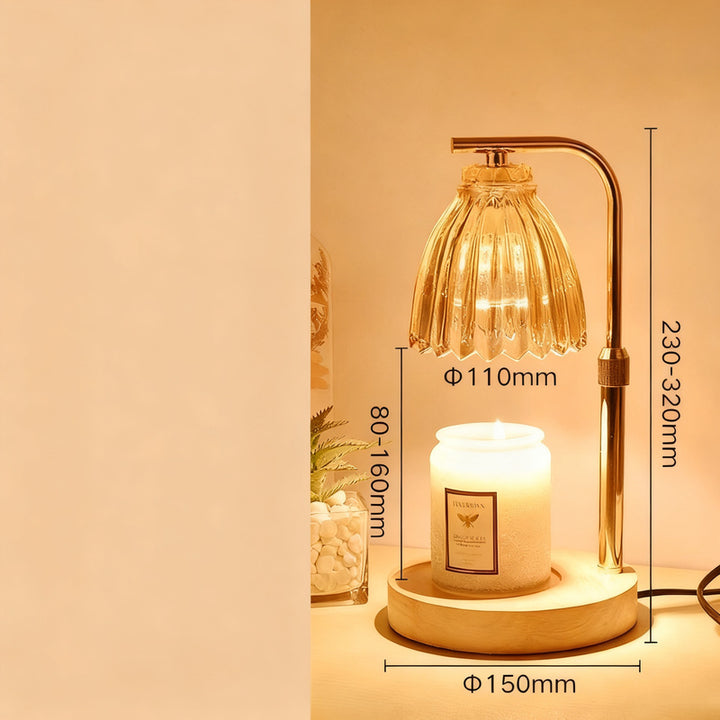 Wax melt fragrance lamp with dimmer function