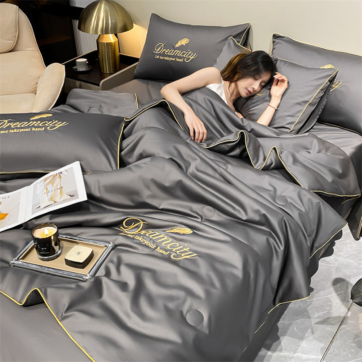 Summer bedding, 4-piece, lightweight and cooling