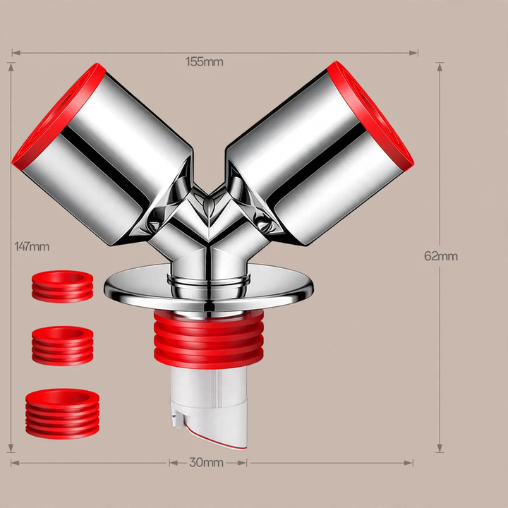 Y-shaped drainage pipe for washing machine and dryer