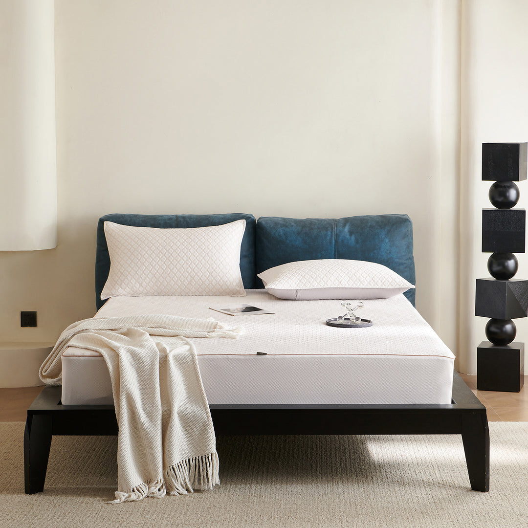 Cooling mat made of ice mat and rattan, 150×200 or 180×200 cm