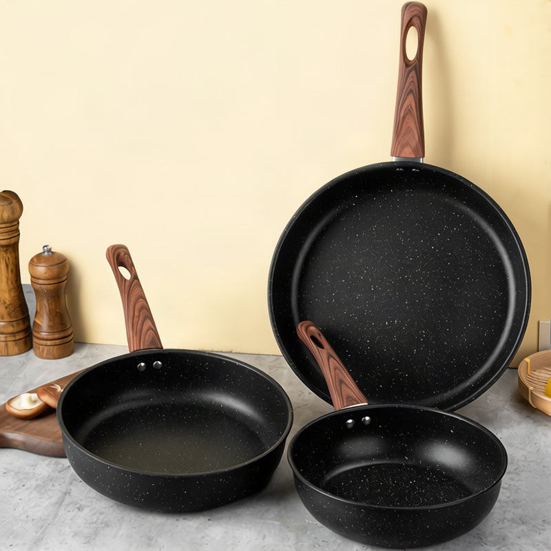 Cast iron frying pan, flat bottom