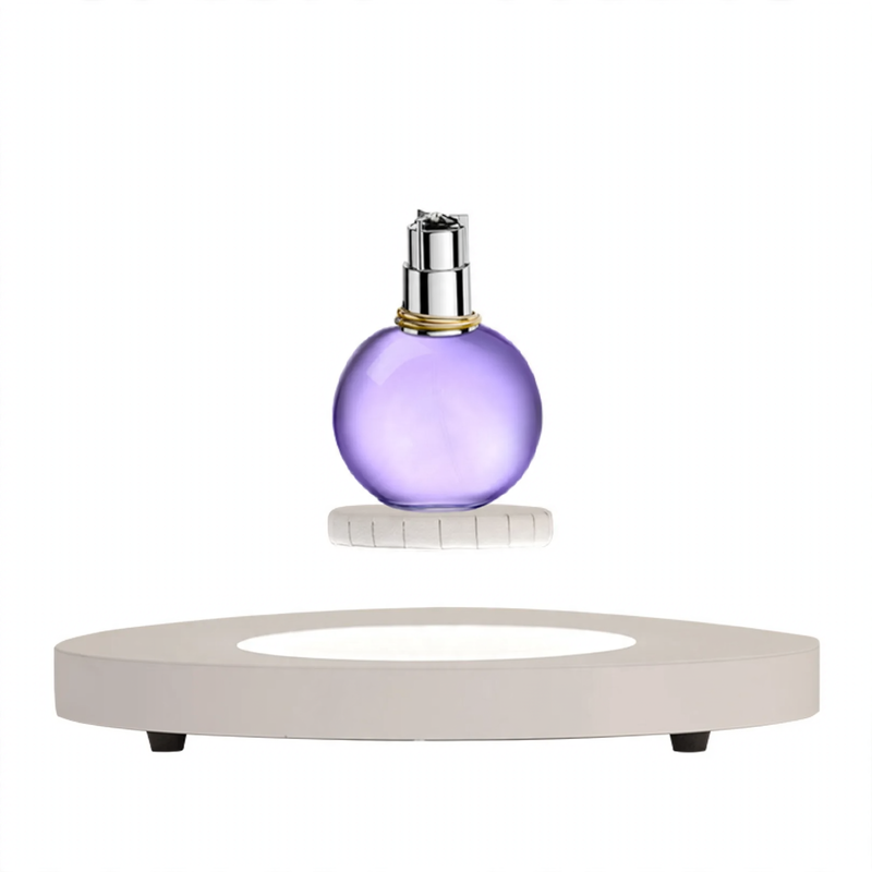 Magnetic floating display case with LED lighting