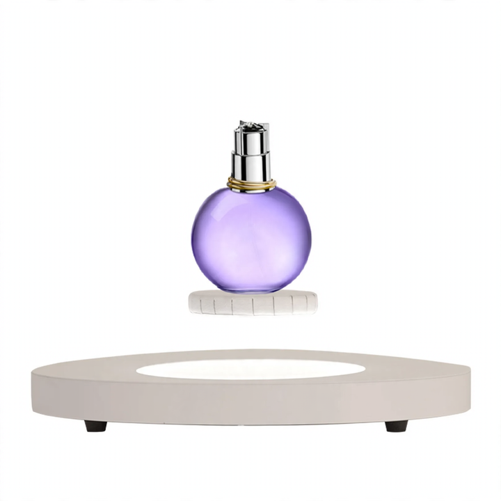 Magnetic floating display case with LED lighting