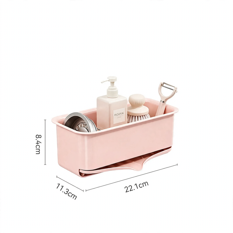 Kitchen drying rack with drip tray, wall mountable