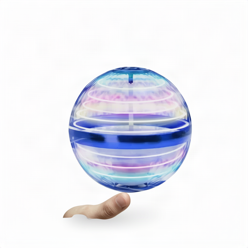 LED flying ball, glowing, with remote control