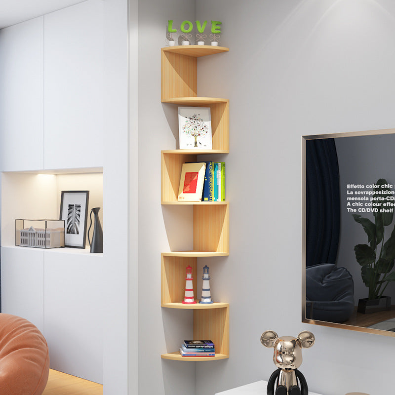 Corner shelf triangular, artificial wood, various sizes