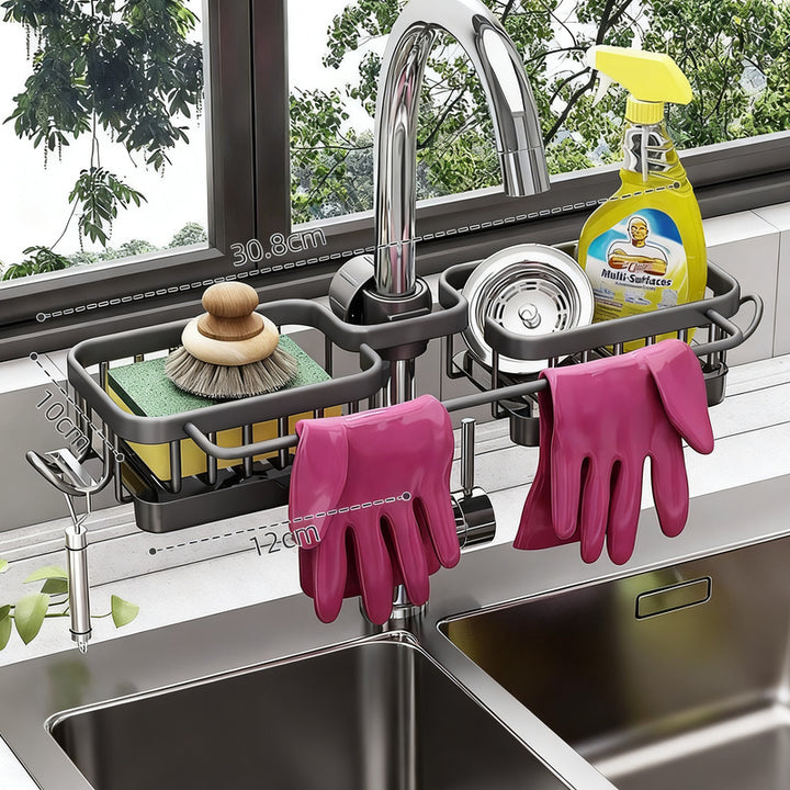 Kitchen wall bracket for sink with drip tray