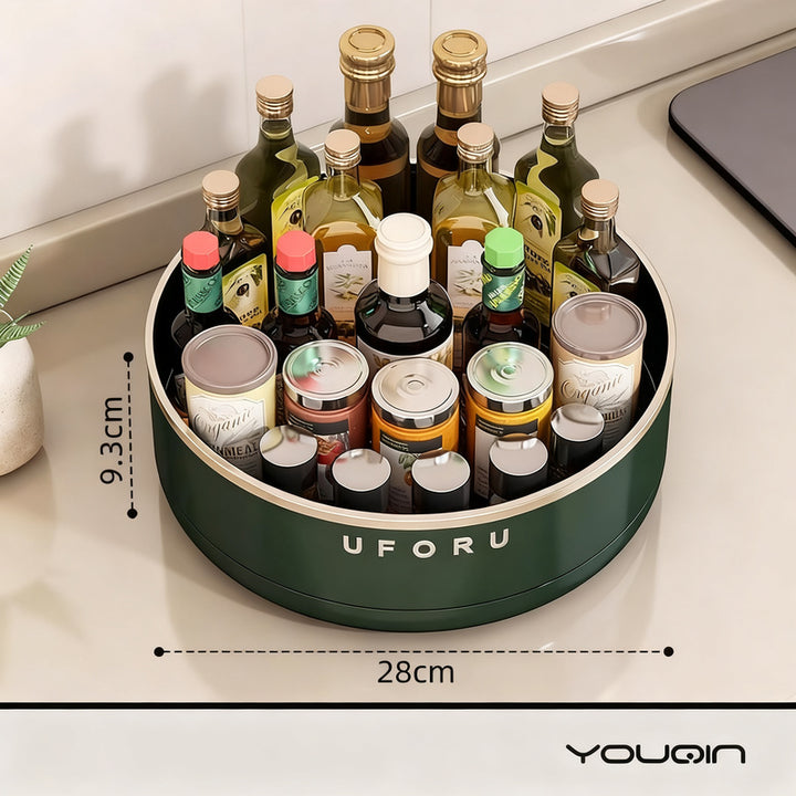 Rotating spice rack for the countertop