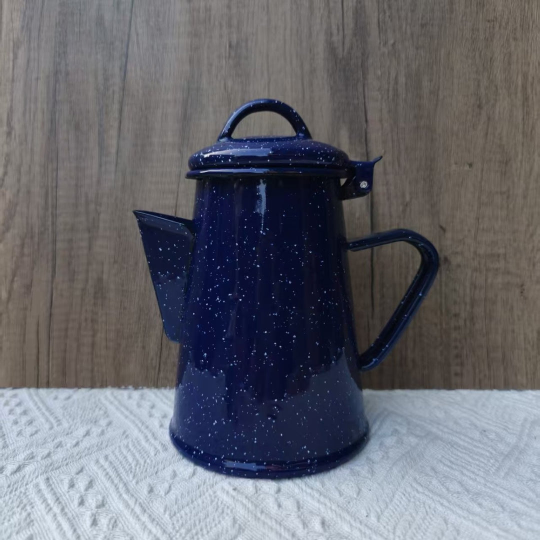 Enamel Coffee Pot with Gooseneck, 1.2–1.5 L