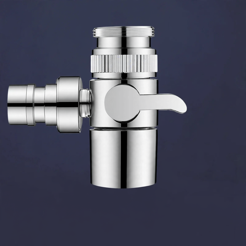 Universal faucet adapter with switch