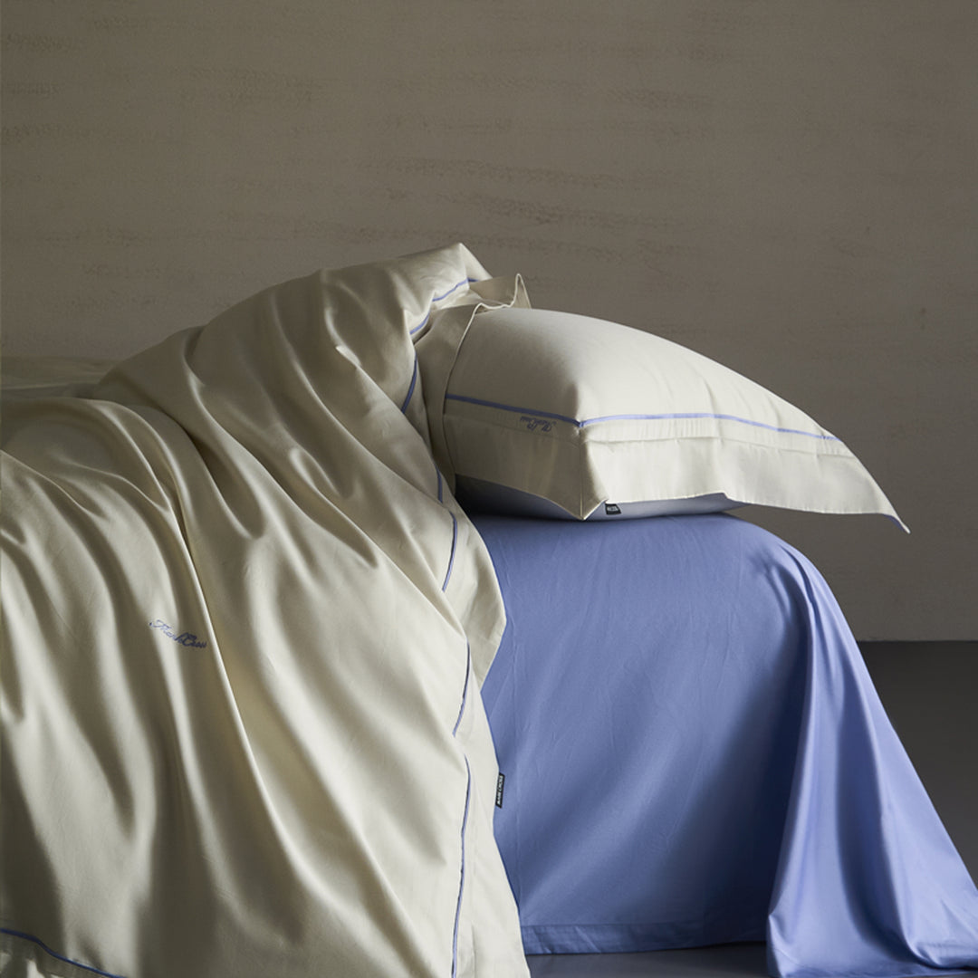 Bedding set made of long-staple cotton with embroidery