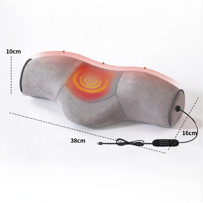 Neck pillow with heat function and massage, round