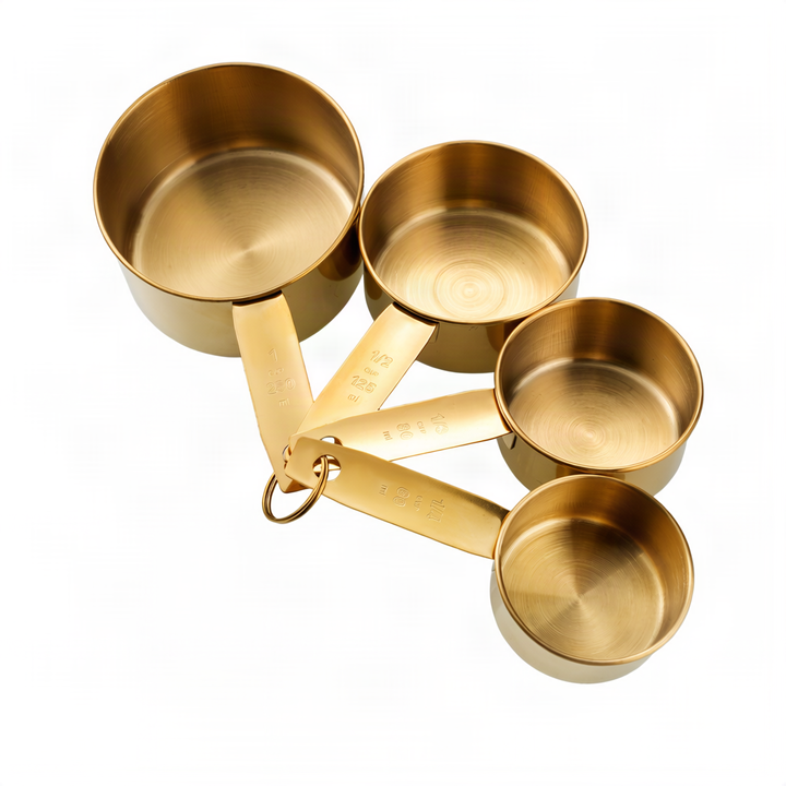Stainless steel measuring spoon and cup set, 6-piece