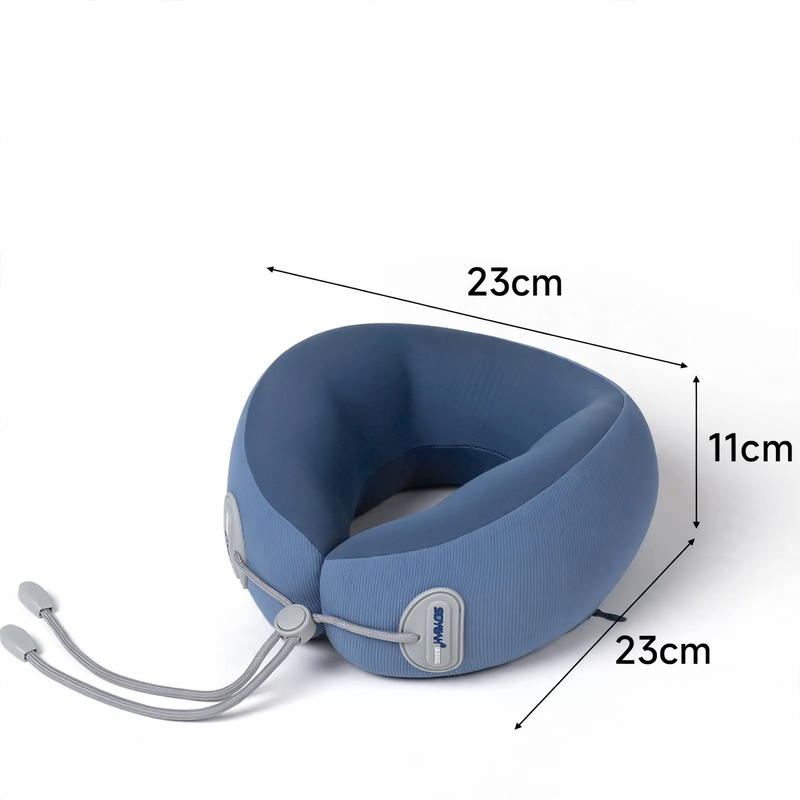 Memory foam neck support pillow