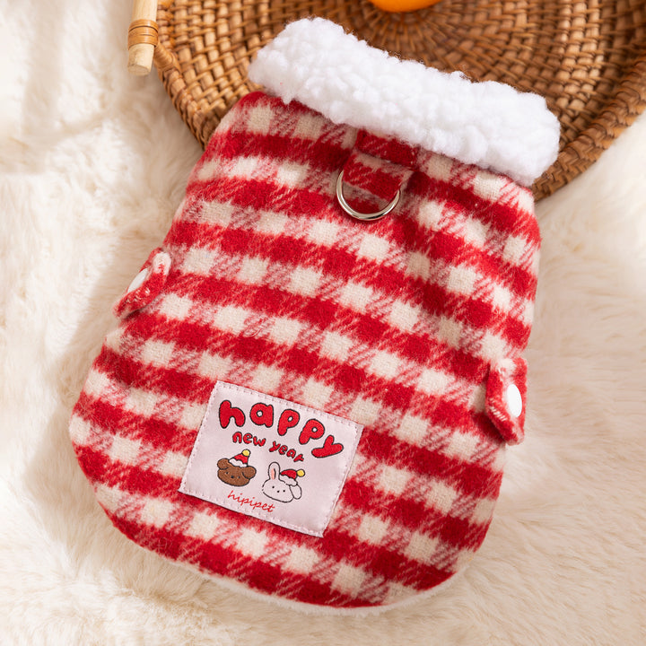 Padded pet vest with harness