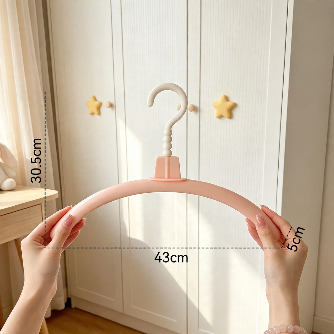 Clothes hanger, cartoon design, non-slip, ABS