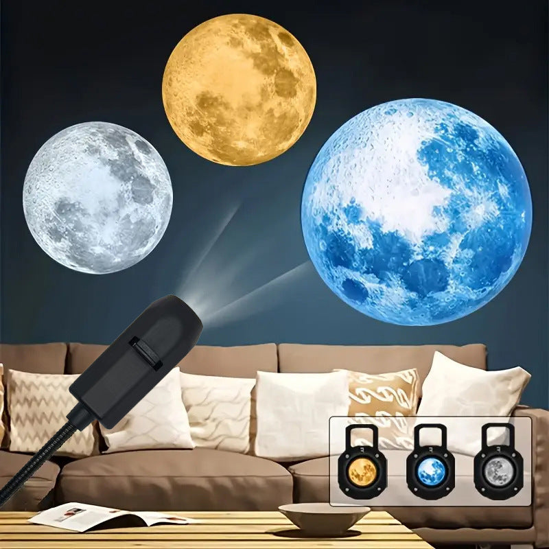 LED projection light with interchangeable patterns