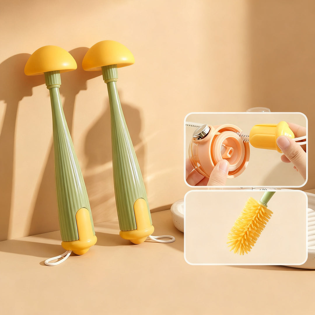 Silicone cleaning brush, 3-in-1