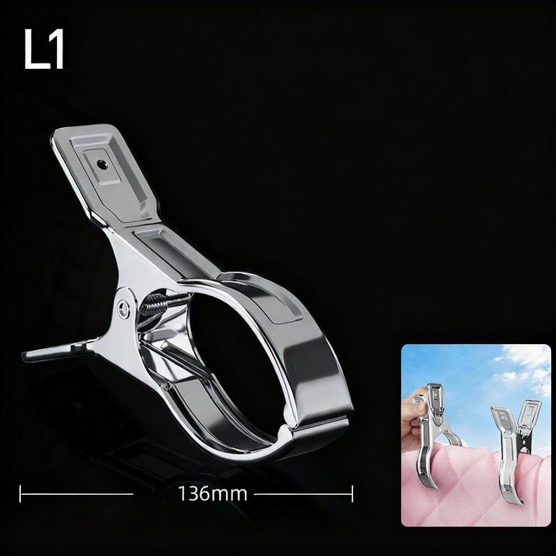 Stainless steel clothespins, large, wind resistant
