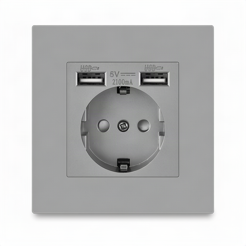 European flush-mounted socket 16 A