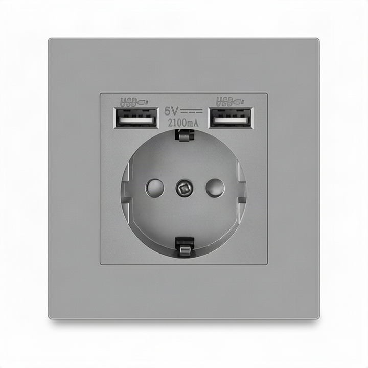 European flush-mounted socket 16 A