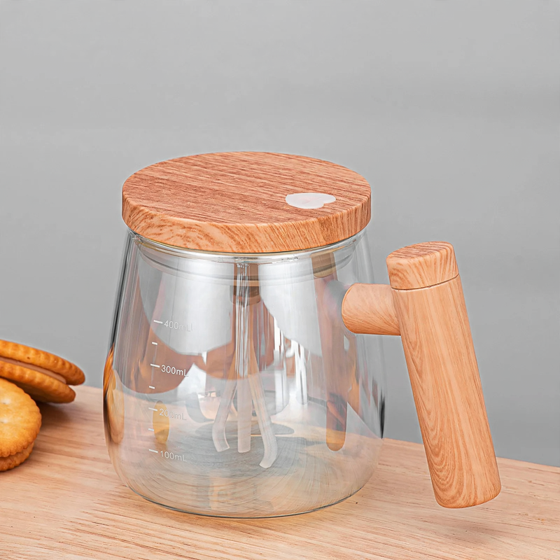 Electric whisk mixer made of glass, 400 ml, portable