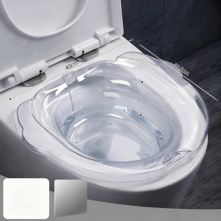 Plastic sitting bathtub