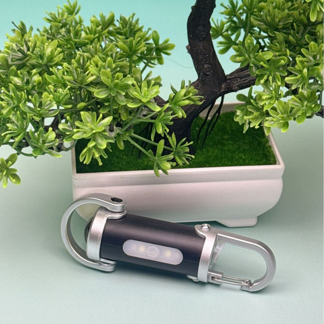 Mini flashlight with keychain, LED
