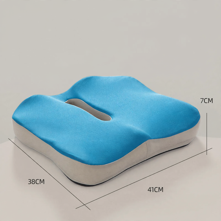 Memory foam seat cushion for office chairs, 41×38×7 cm