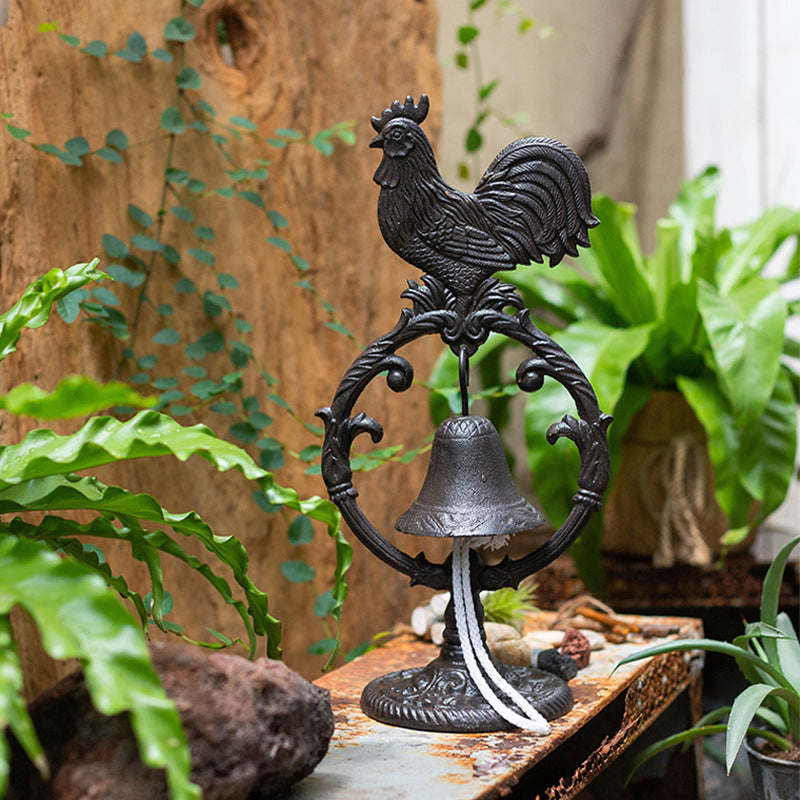 Cast Iron Table Bell, Rooster Design