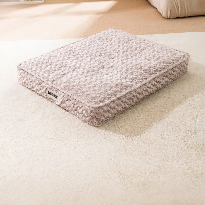 Pet cuddly bed with removable cover