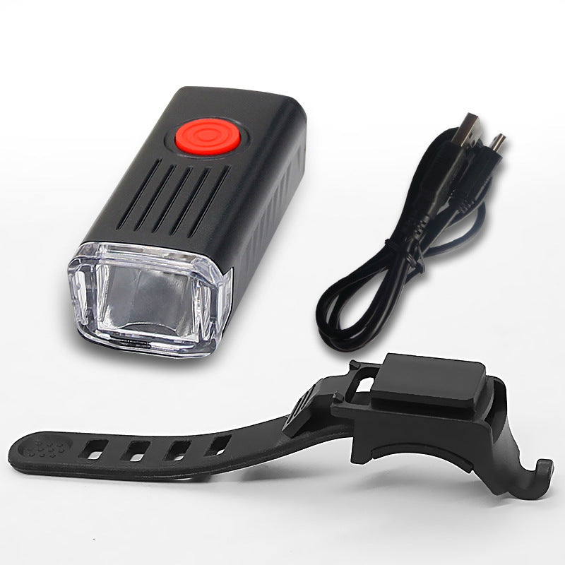 Bicycle light set with front and rear light