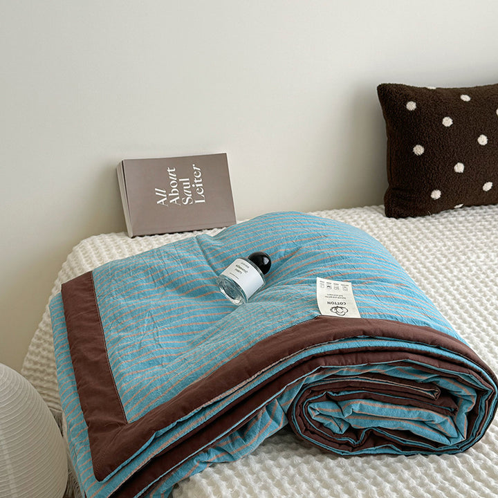 Summer duvet made of cotton, machine washable