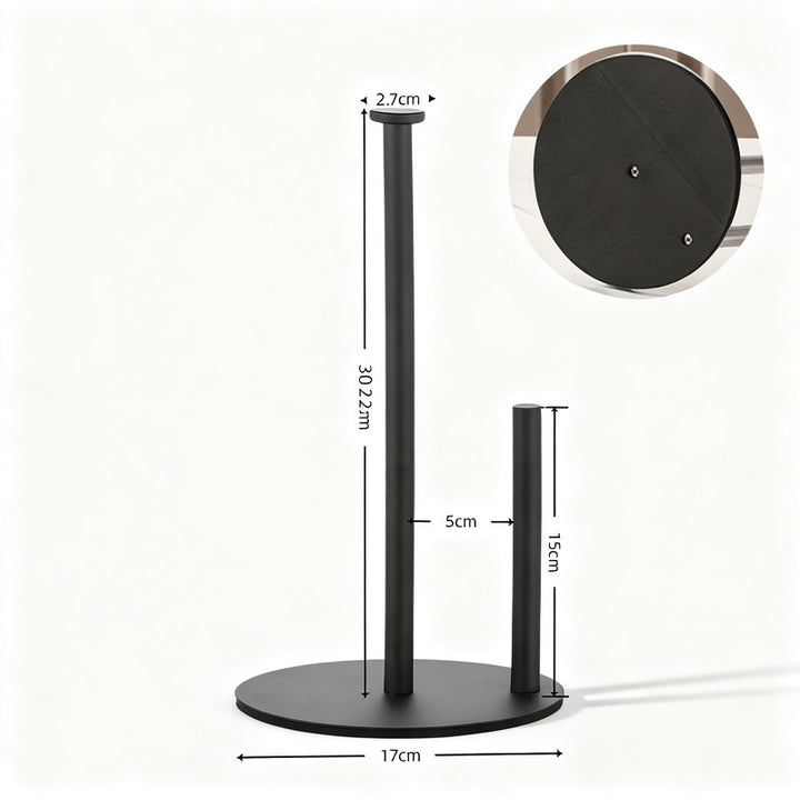 Paper roll holder stainless steel, freestanding