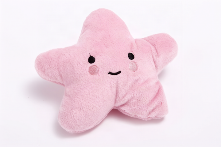 Plush dog toy with squeaker