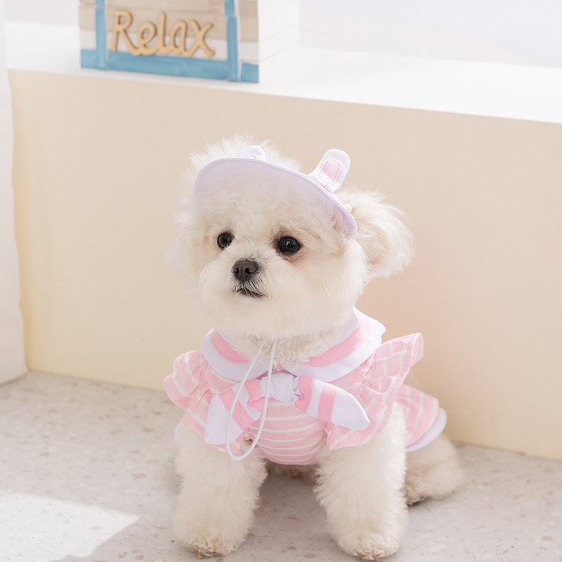 Dog dress for small dogs, summer, 2-piece