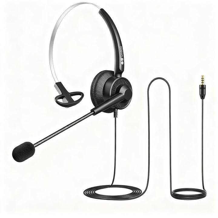 Bai'en DH800 Call Center Agent Telemarketing Outbound Customer Service Headset Computer Mobile Phone Telephone Headset