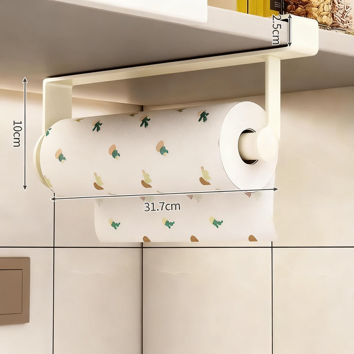 Carbon steel kitchen roll holder, wall-mounted