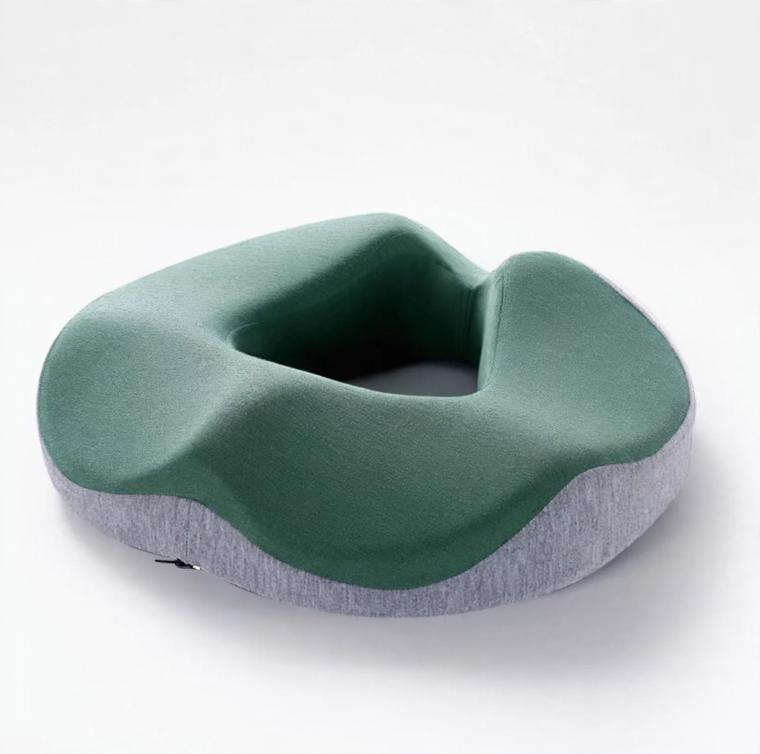 Ergonomic seat cushion made of memory foam