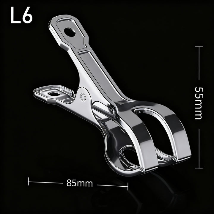 Stainless steel clothespins, large, wind resistant