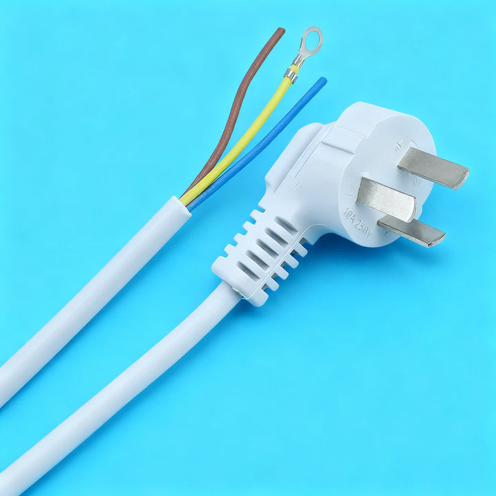 Power cable for washing machines and household appliances