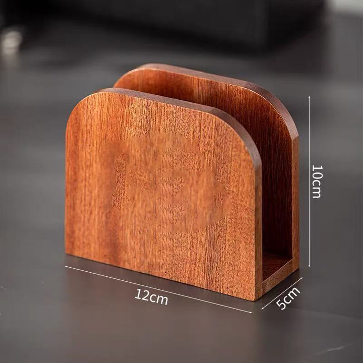 Wooden paper roll holder, multiple shapes