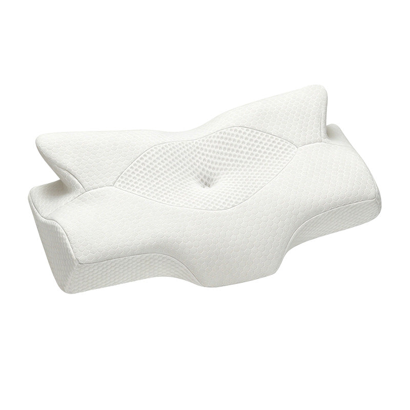 Memory foam neck support pillow, butterfly shape