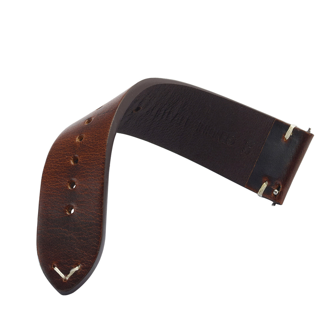 Watch band made of vintage leather