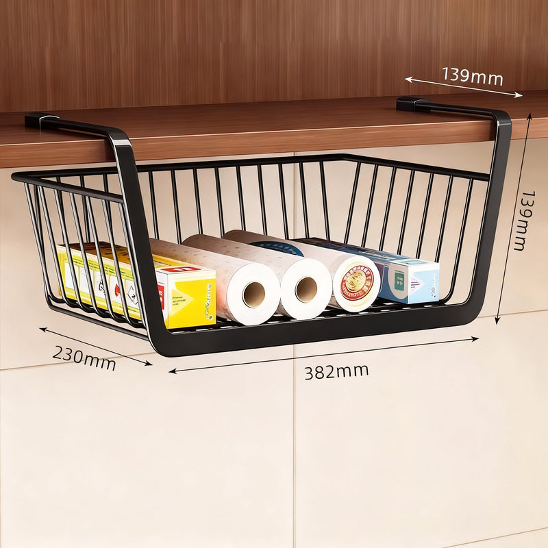 Kitchen wall shelf, extendable, carbon steel