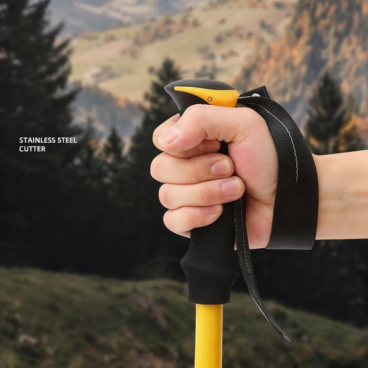 Trekking poles, aluminum, foldable